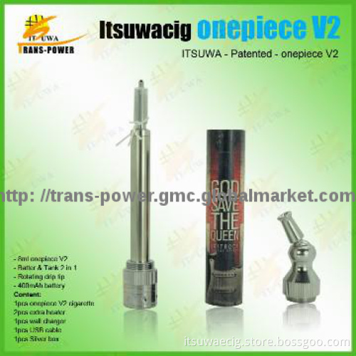 Battery and tank two in one, 8ml 400mah mvp itaste ego v v2